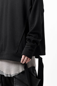 画像をギャラリービューアに読み込む, A.F ARTEFACT BomberHEAT SINGLE LOOP HEM PULLOVER TOPS (BLACK)