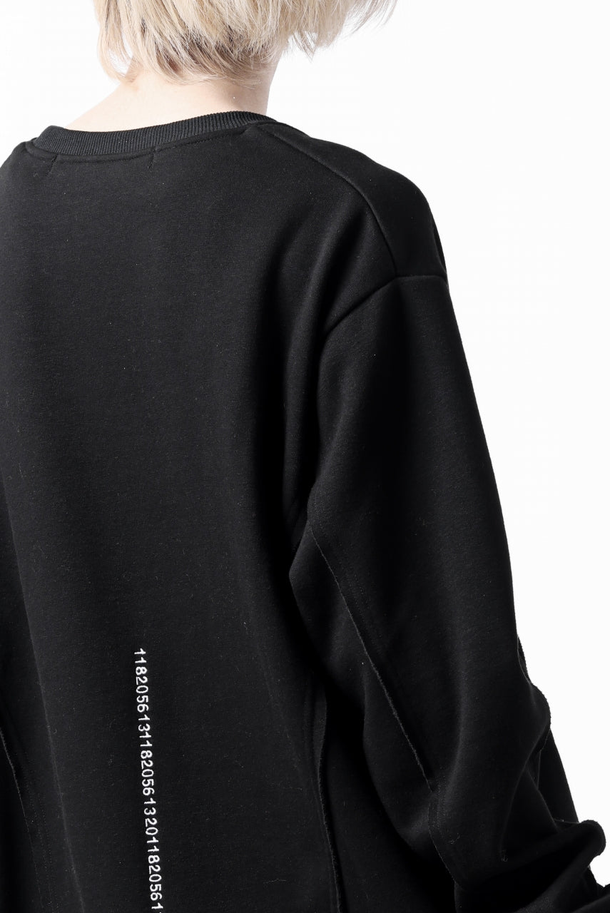 A.F ARTEFACT BomberHEAT SINGLE LOOP HEM PULLOVER TOPS (BLACK)