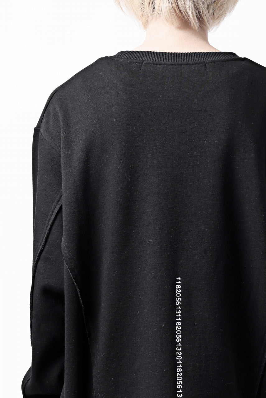 A.F ARTEFACT BomberHEAT SINGLE LOOP HEM PULLOVER TOPS (BLACK)