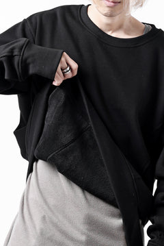 画像をギャラリービューアに読み込む, A.F ARTEFACT BomberHEAT SINGLE LOOP HEM PULLOVER TOPS (BLACK)