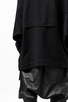 Load image into Gallery viewer, A.F ARTEFACT DOLMAN ZIP HOODIE PARKA / COTTON SWEAT (BLACK)