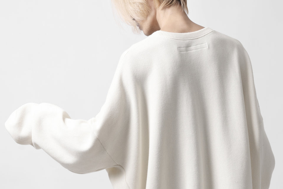 画像をギャラリービューアに読み込む, A.F ARTEFACT OVERSIZED PULLOVER / COTTON KNIT (IVORY)