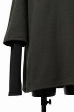 画像をギャラリービューアに読み込む, A.F ARTEFACT LAYERED LONG TOPS / COTTON KNIT+HEAT PERFORMER (KHAKI x BLACK)