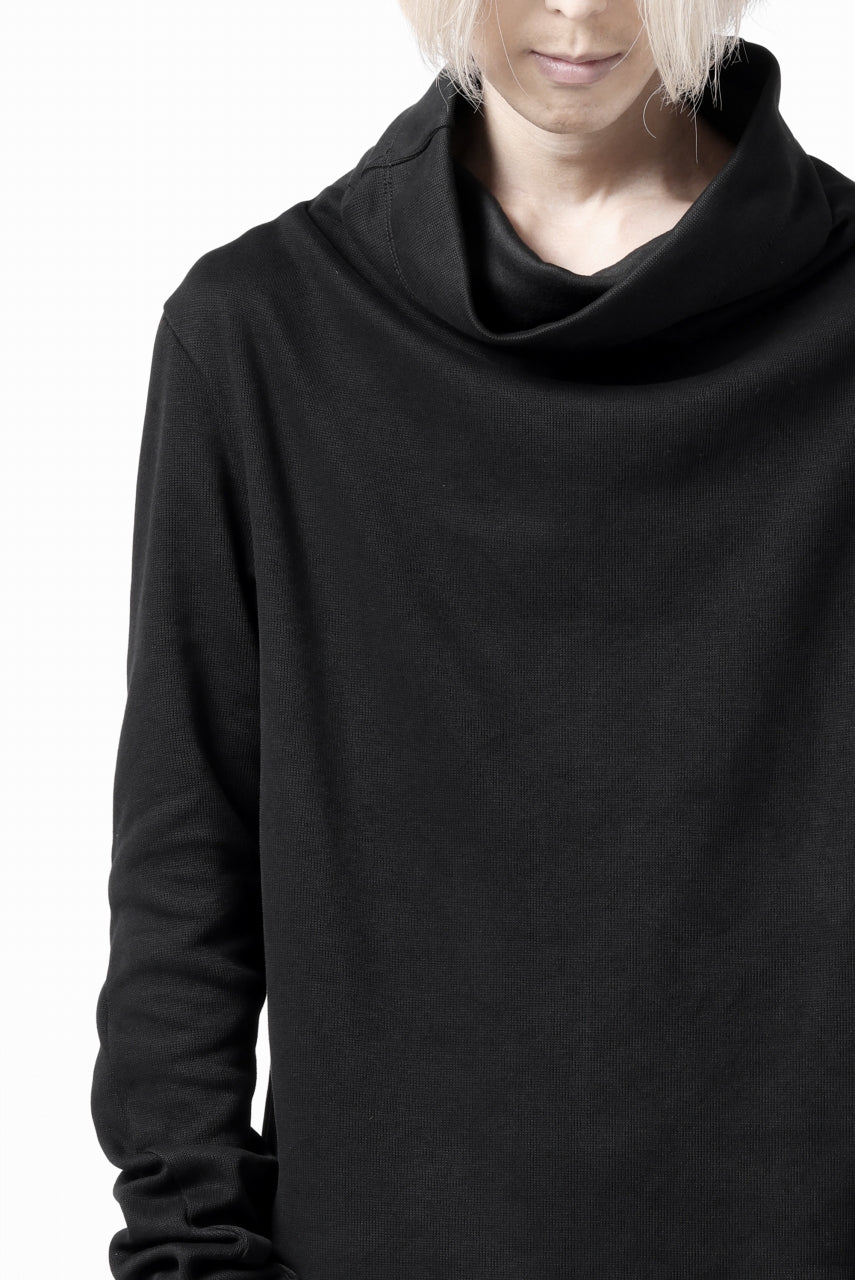 A.F ARTEFACT HIGH NECK PULLOVER / COPE KNIT JERSEY (BLACK)