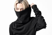 Load image into Gallery viewer, A.F ARTEFACT HIGH NECK PULLOVER / COPE KNIT JERSEY (BLACK)