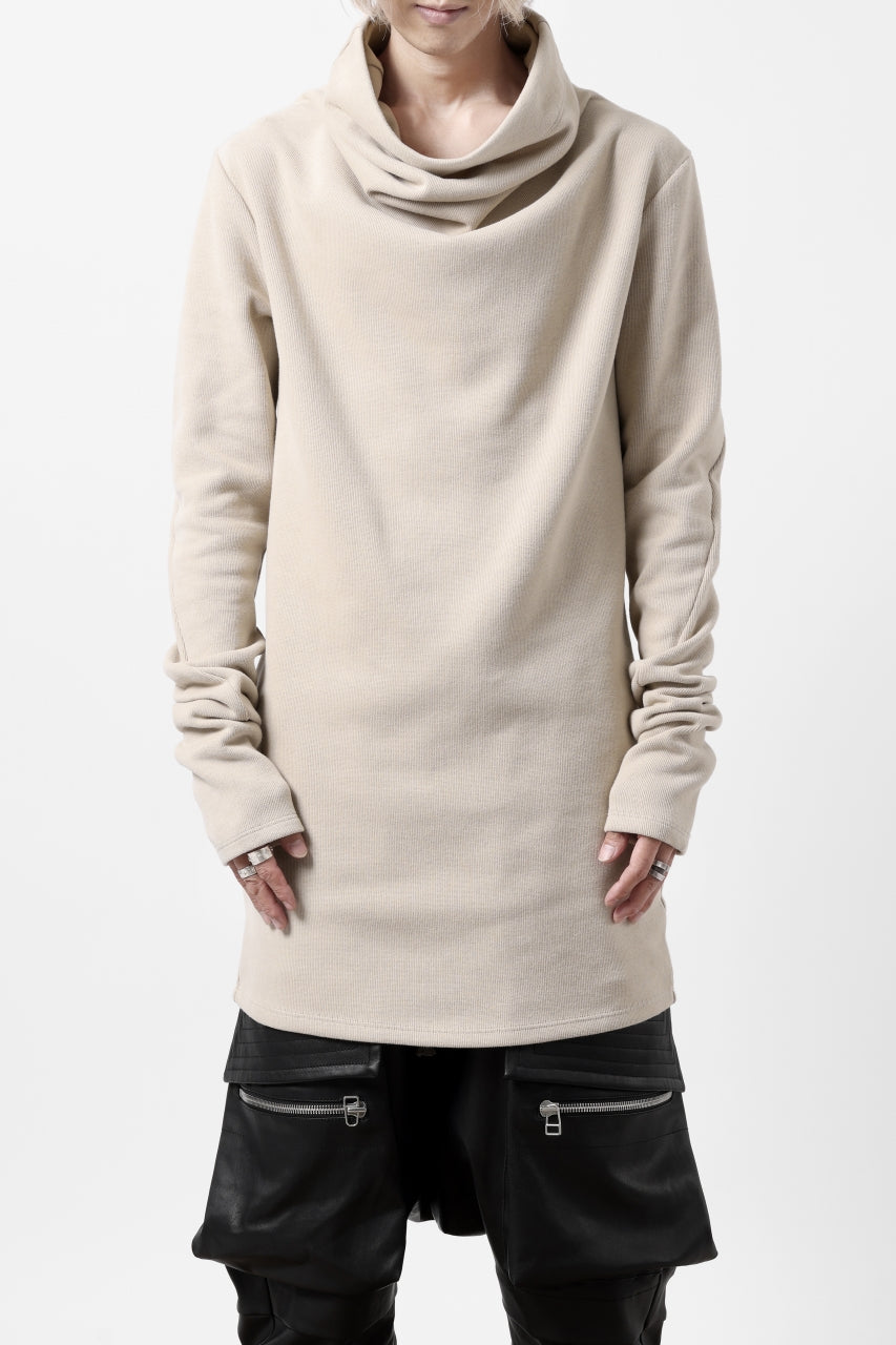 A.F ARTEFACT HIGH NECK PULLOVER / COPE KNIT JERSEY (IVORY)