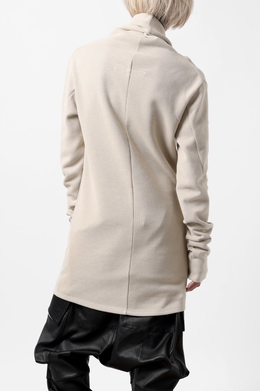 A.F ARTEFACT HIGH NECK PULLOVER / COPE KNIT JERSEY (IVORY)