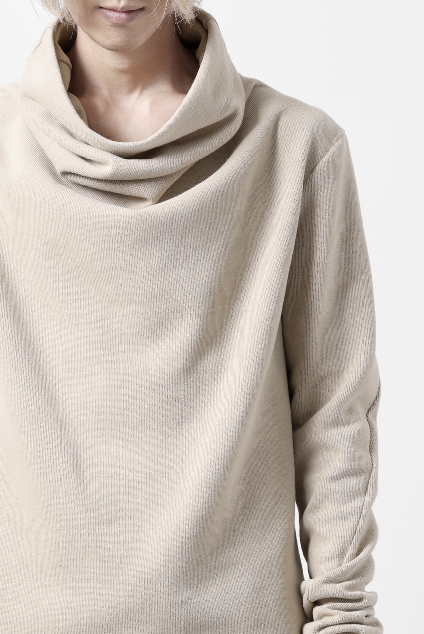 A.F ARTEFACT HIGH NECK PULLOVER / COPE KNIT JERSEY (IVORY)