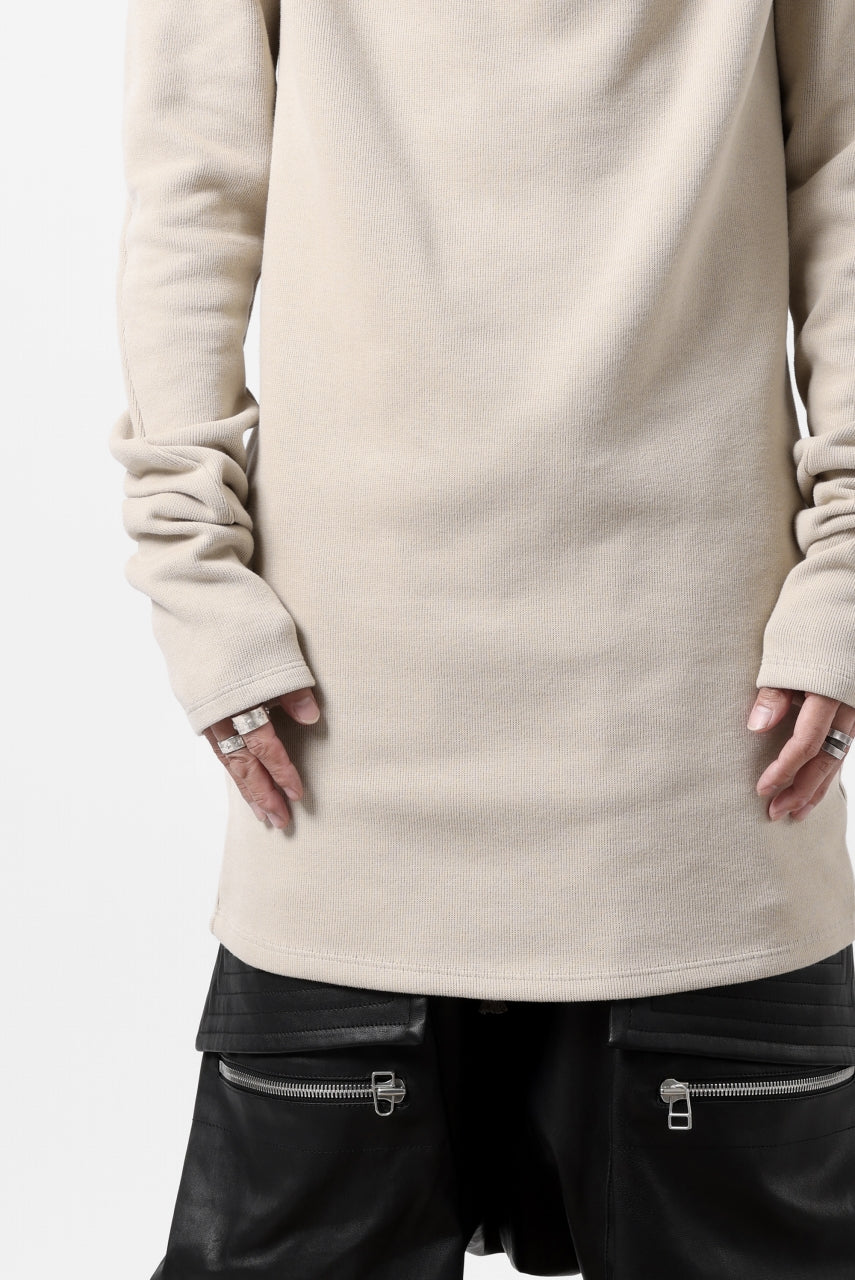 A.F ARTEFACT HIGH NECK PULLOVER / COPE KNIT JERSEY (IVORY)