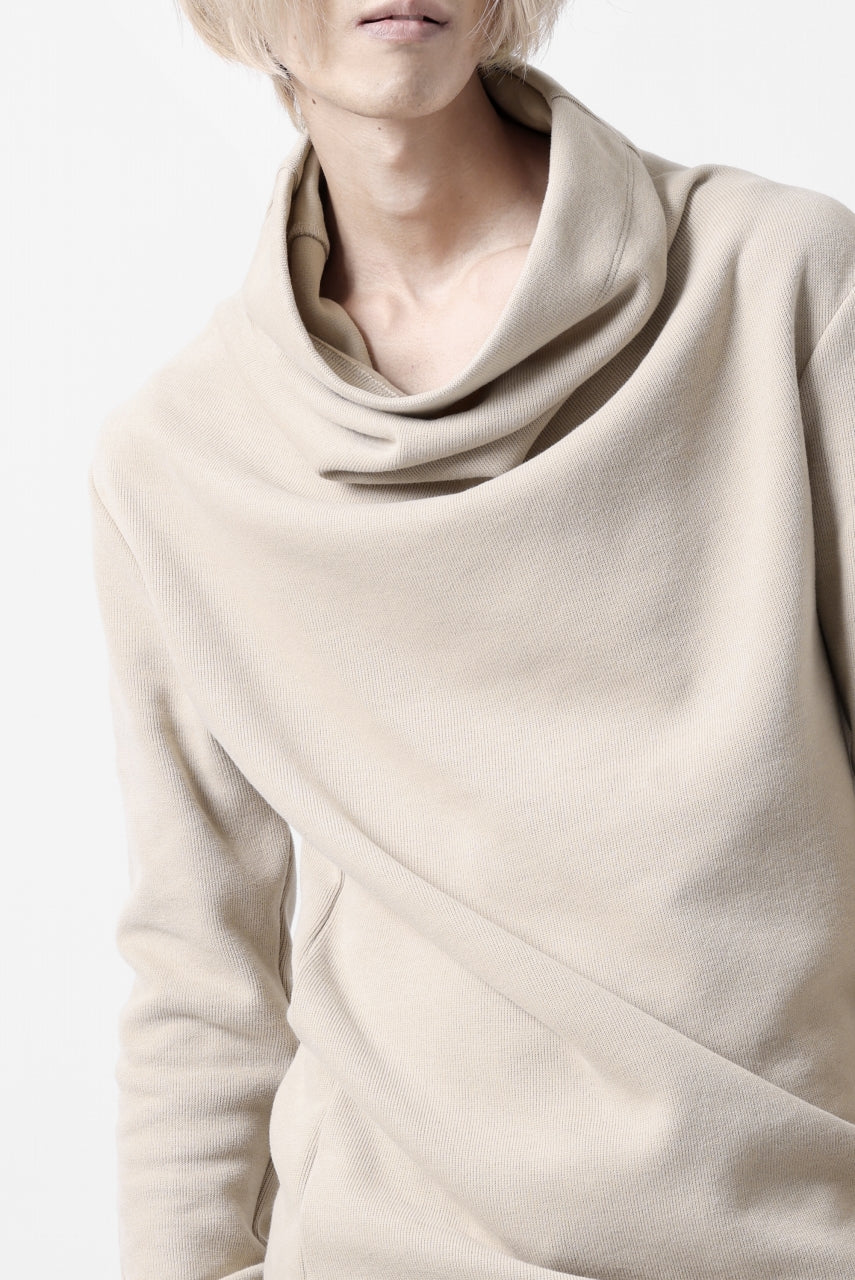 A.F ARTEFACT HIGH NECK PULLOVER / COPE KNIT JERSEY (IVORY)