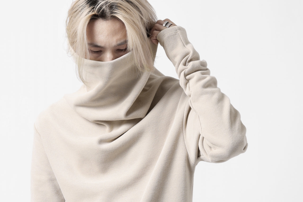 A.F ARTEFACT HIGH NECK PULLOVER / COPE KNIT JERSEY (IVORY)