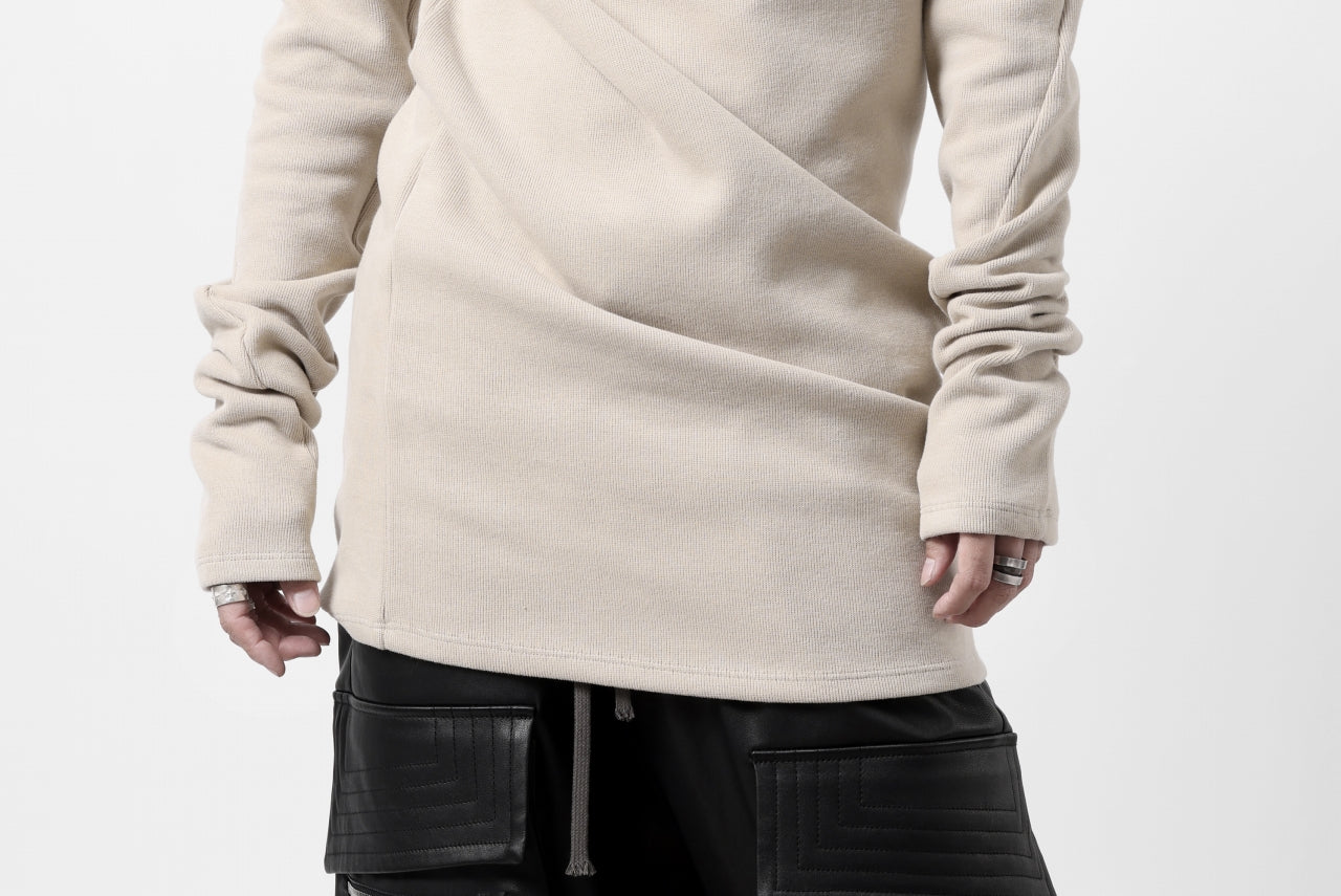 A.F ARTEFACT HIGH NECK PULLOVER / COPE KNIT JERSEY (IVORY)