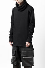 Load image into Gallery viewer, A.F ARTEFACT TURTLE NECK PULLOVER / COPE KNIT JERSEY (BLACK)