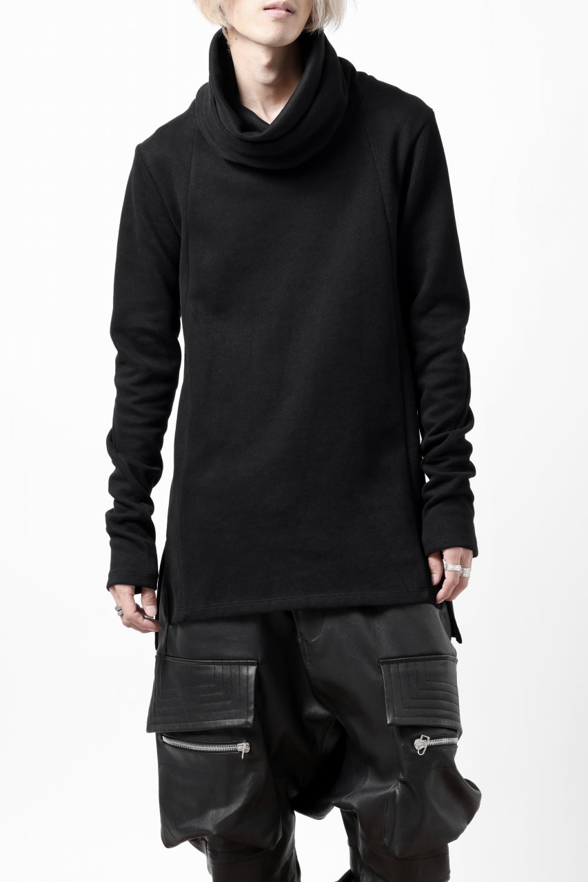 Load image into Gallery viewer, A.F ARTEFACT TURTLE NECK PULLOVER / COPE KNIT JERSEY (BLACK)
