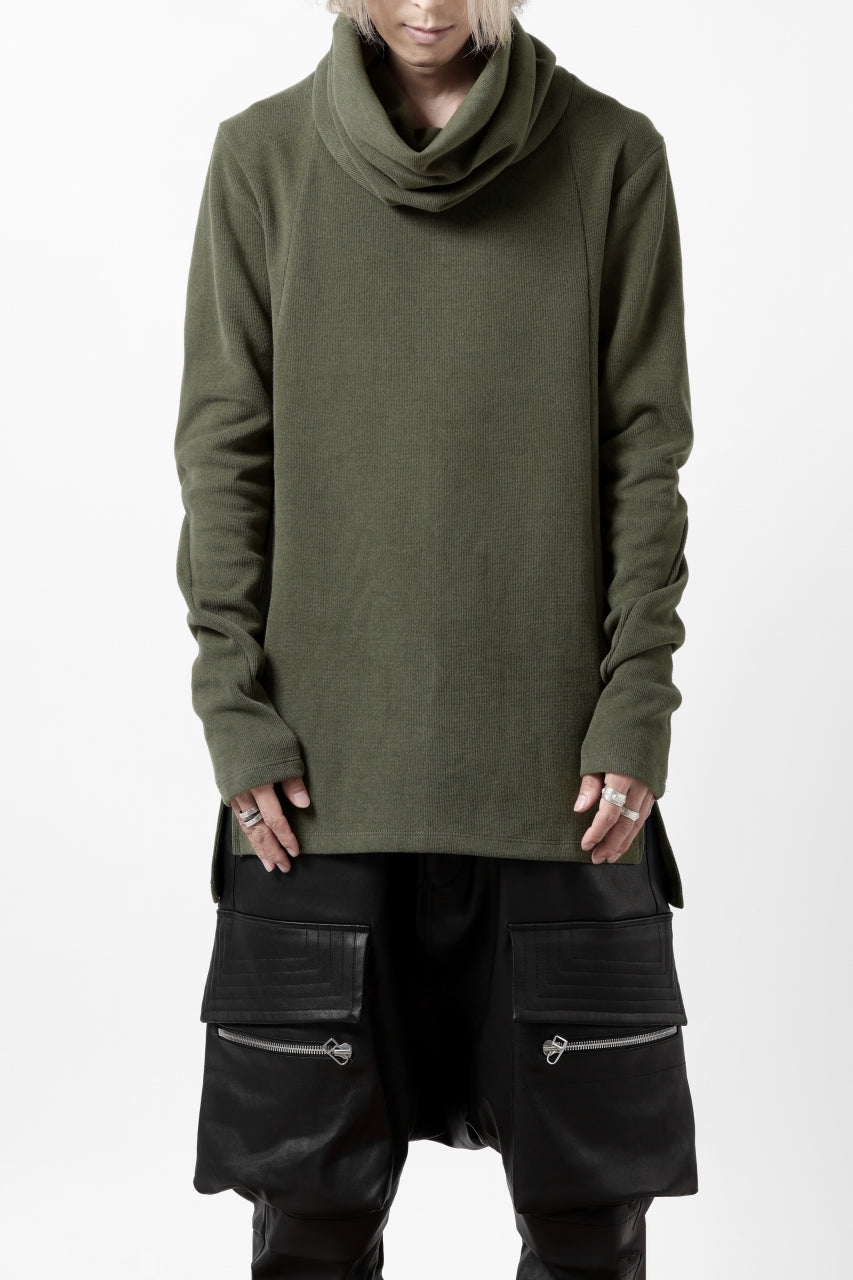 画像をギャラリービューアに読み込む, A.F ARTEFACT TURTLE NECK PULLOVER / COPE KNIT JERSEY (KHAKI)