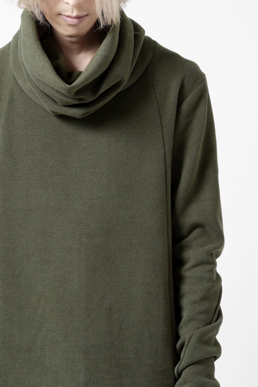 A.F ARTEFACT TURTLE NECK PULLOVER / COPE KNIT JERSEY (KHAKI)