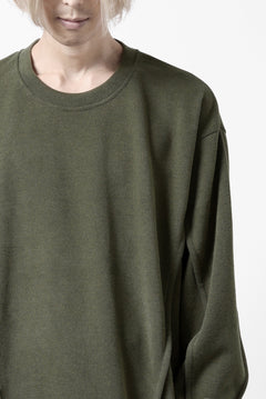 Load image into Gallery viewer, A.F ARTEFACT IRREGULAR HEM PULLOVER / COPE KNIT JERSEY (KHAKI)