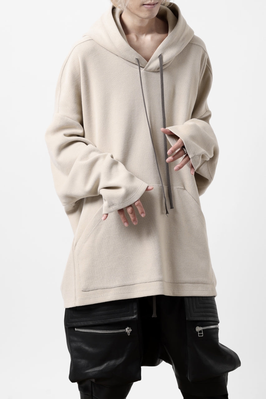 A.F ARTEFACT DOLMAN HOODIE PULLOVER / COPE KNIT JERSEY (L.GREY)