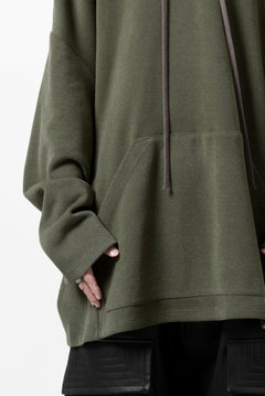 Load image into Gallery viewer, A.F ARTEFACT DOLMAN HOODIE PULLOVER / COPE KNIT JERSEY (KHAKI)