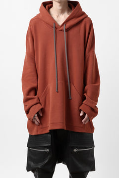 Load image into Gallery viewer, A.F ARTEFACT DOLMAN HOODIE PULLOVER / COPE KNIT JERSEY (ORANGE)