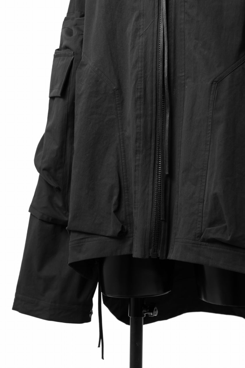 A.F ARTEFACT BIG POCKET HOODIE ZIP BLOUSON (BLACK)