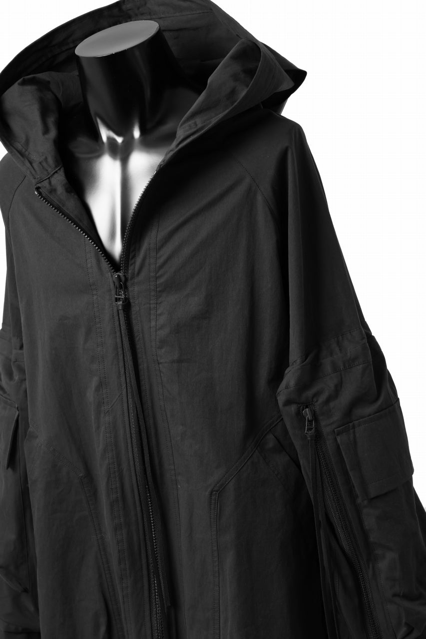 画像をギャラリービューアに読み込む, A.F ARTEFACT BIG POCKET HOODIE ZIP BLOUSON (BLACK)