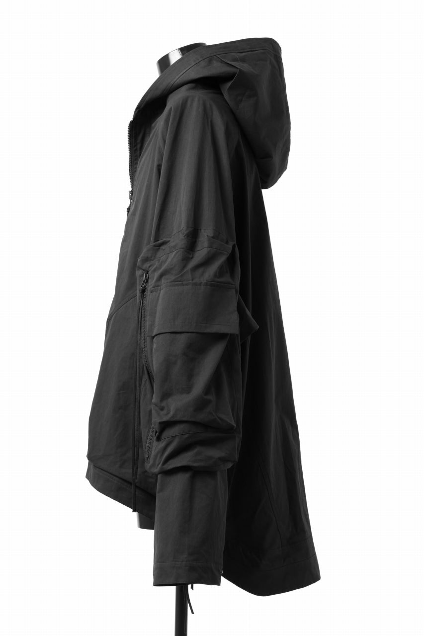 A.F ARTEFACT BIG POCKET HOODIE ZIP BLOUSON (BLACK)