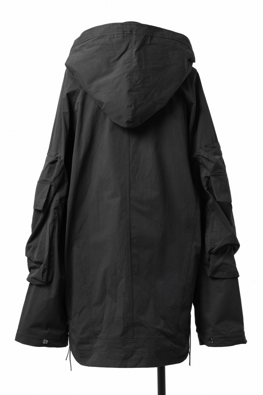 Load image into Gallery viewer, A.F ARTEFACT BIG POCKET HOODIE ZIP BLOUSON (BLACK)