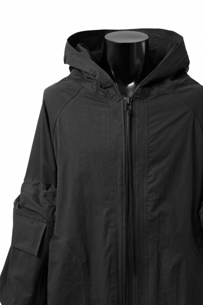 A.F ARTEFACT BIG POCKET HOODIE ZIP BLOUSON (BLACK)