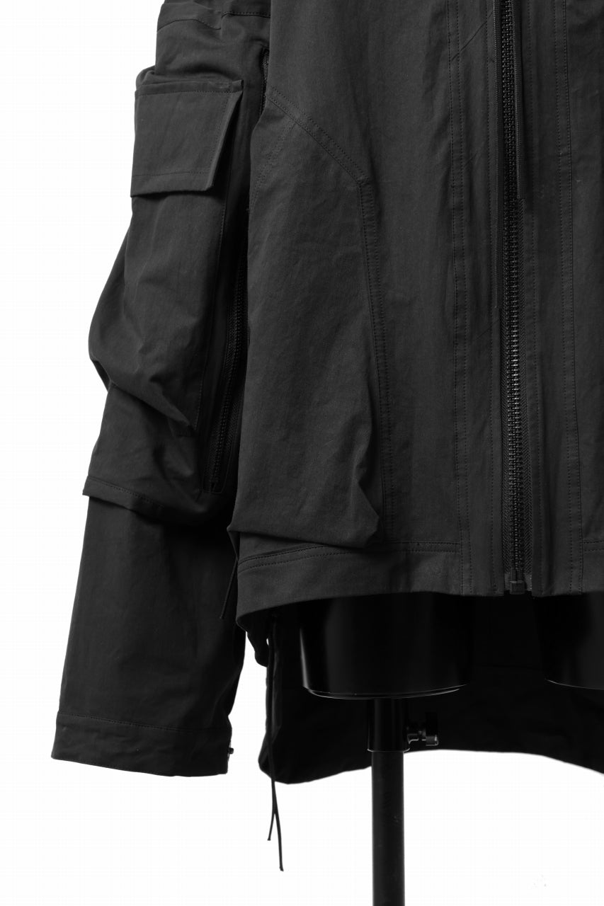 A.F ARTEFACT BIG POCKET HOODIE ZIP BLOUSON (BLACK)