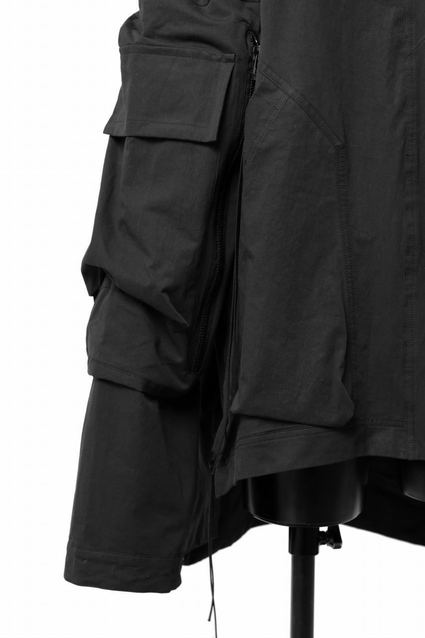 画像をギャラリービューアに読み込む, A.F ARTEFACT BIG POCKET HOODIE ZIP BLOUSON (BLACK)