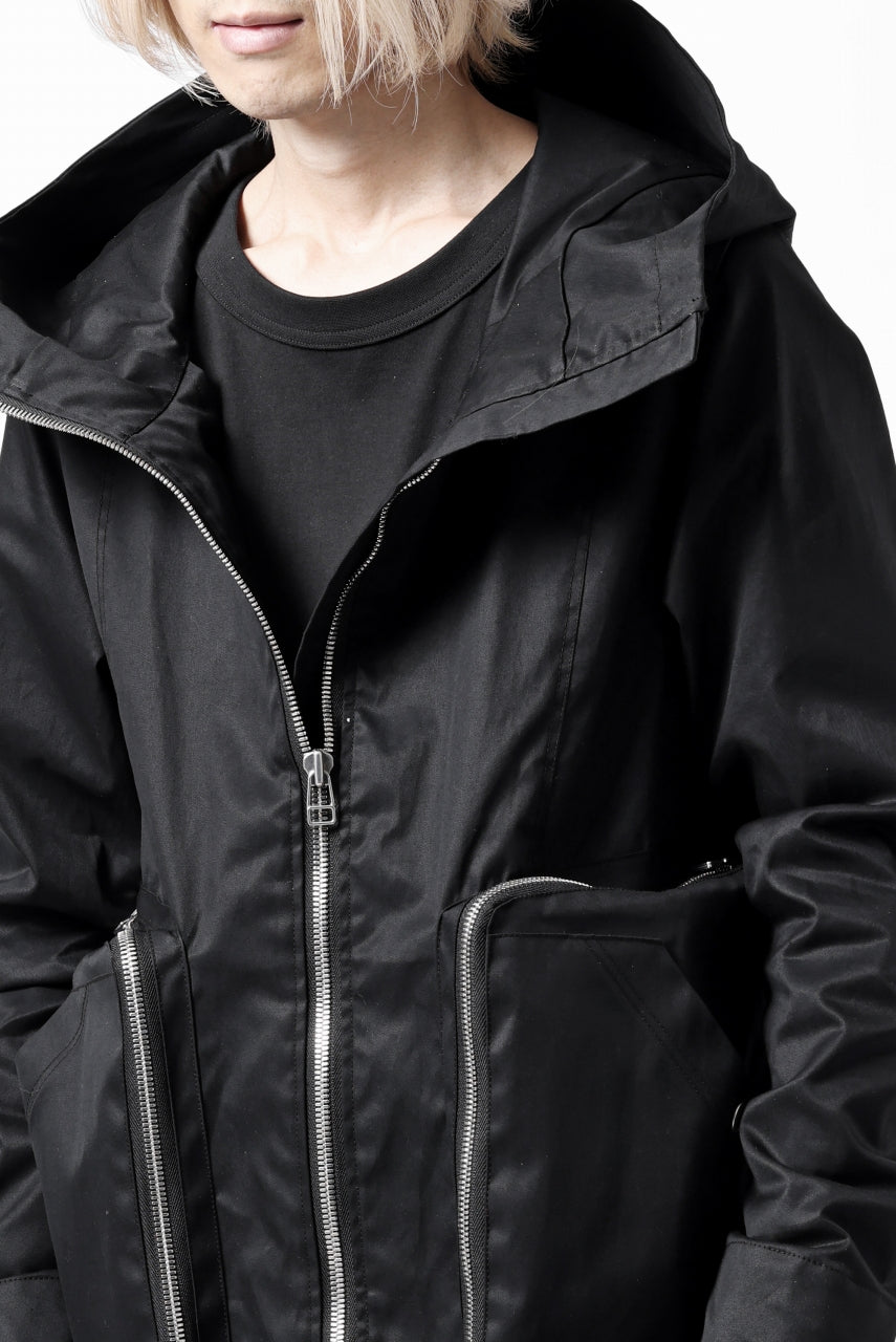 画像をギャラリービューアに読み込む, A.F ARTEFACT WR FLIGHT JACKET / COATING COTTON GABARDINE (BLACK)