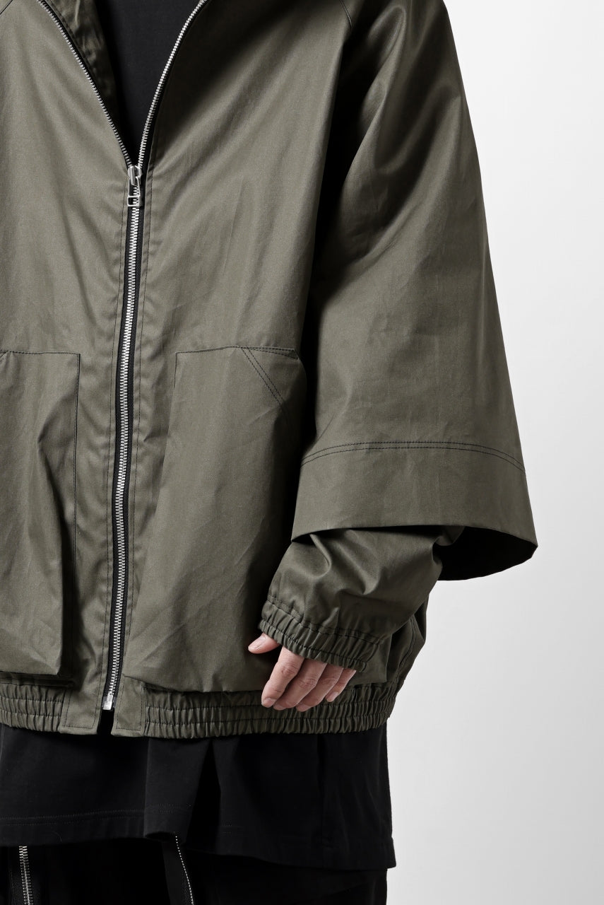 A.F ARTEFACT LAYERED WR HOODED JACKET / COATING COTTON GABARDINE (KHAKI)