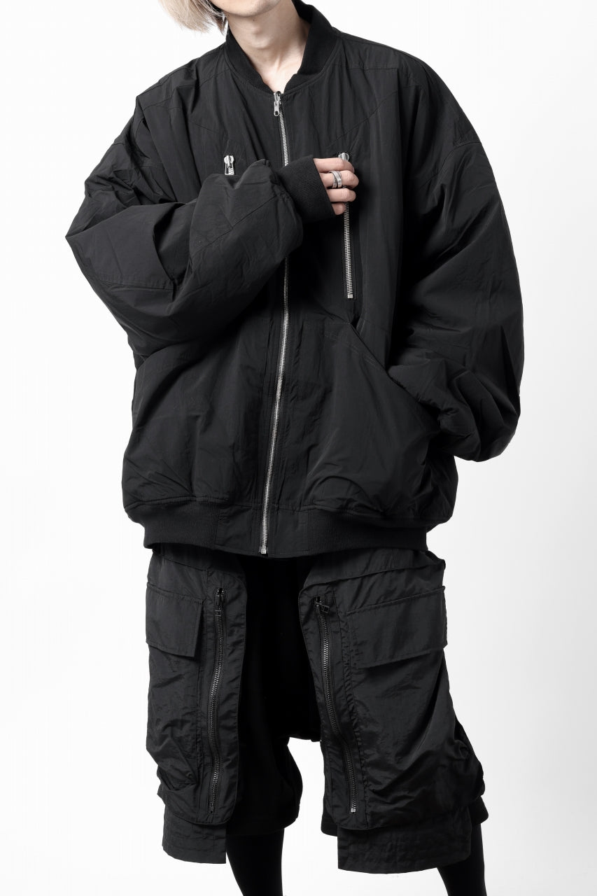 画像をギャラリービューアに読み込む, A.F ARTEFACT REVERSIBLE &quot;BOMBER&quot; MA-1 JACKET (BLACK x DARK ORANGE)