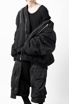 画像をギャラリービューアに読み込む, A.F ARTEFACT REVERSIBLE &quot;BOMBER&quot; MA-1 JACKET (BLACK x DARK ORANGE)