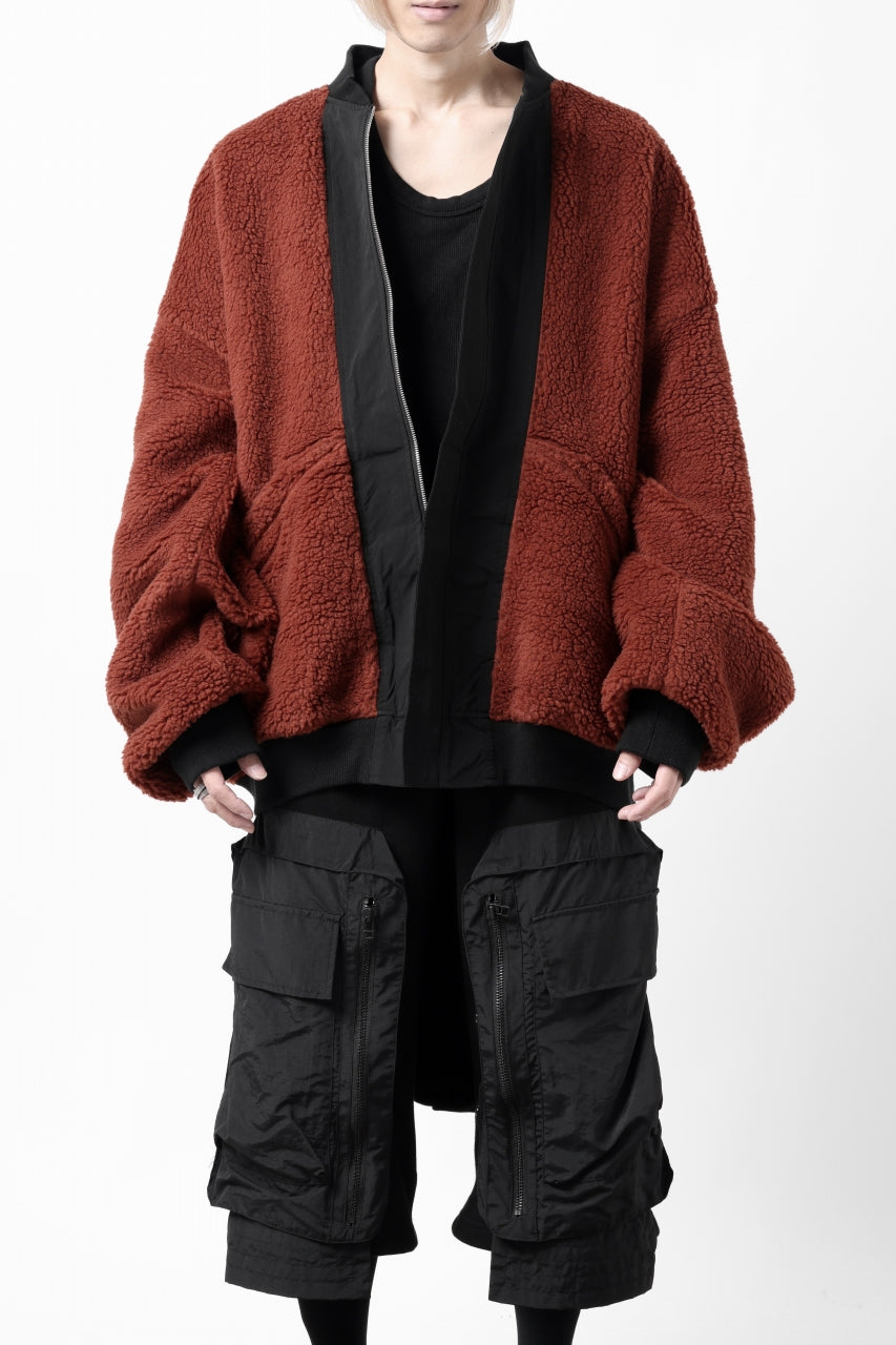 画像をギャラリービューアに読み込む, A.F ARTEFACT REVERSIBLE &quot;BOMBER&quot; MA-1 JACKET (BLACK x DARK ORANGE)