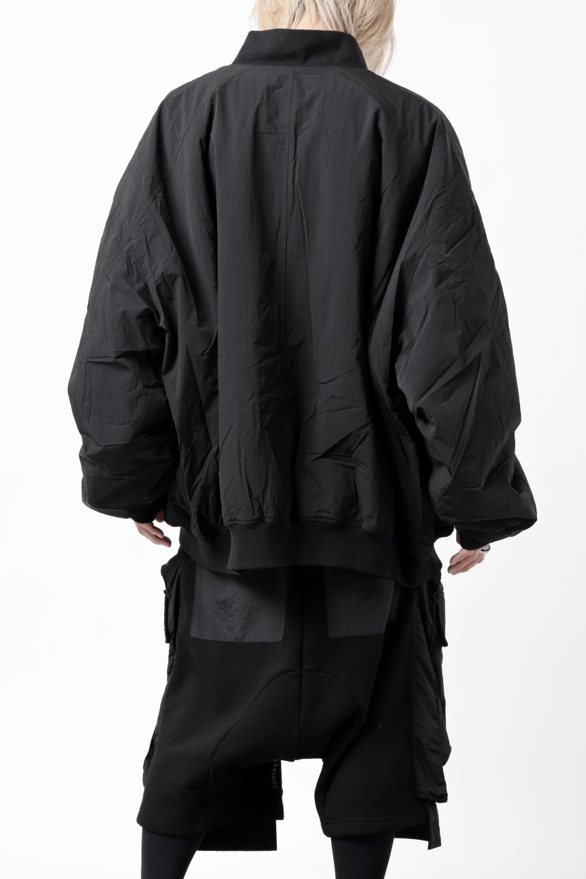 A.F ARTEFACT REVERSIBLE "BOMBER" MA-1 JACKET (BLACK x DARK ORANGE)