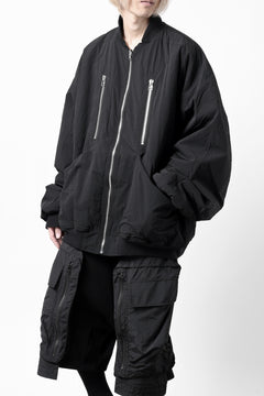 Load image into Gallery viewer, A.F ARTEFACT REVERSIBLE &quot;BOMBER&quot; MA-1 JACKET (BLACK x DARK ORANGE)