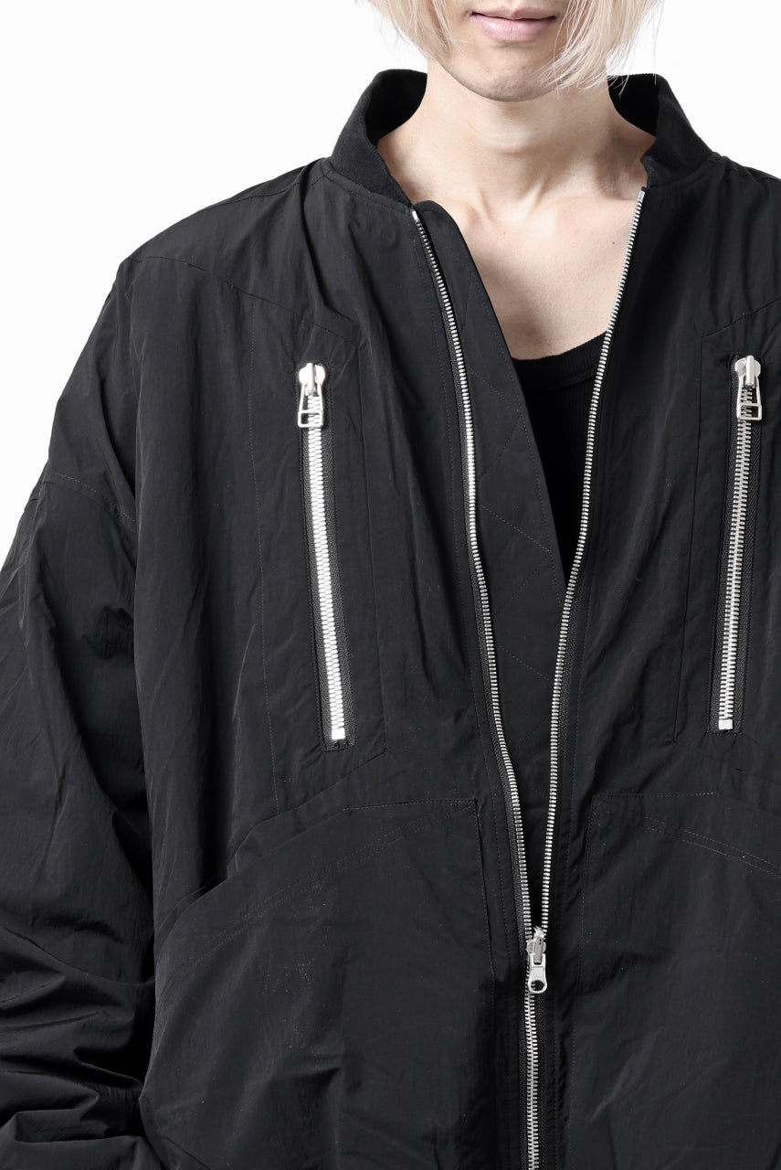 A.F ARTEFACT REVERSIBLE "BOMBER" MA-1 JACKET (BLACK x DARK ORANGE)