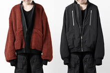 Load image into Gallery viewer, A.F ARTEFACT REVERSIBLE &quot;BOMBER&quot; MA-1 JACKET (BLACK x DARK ORANGE)