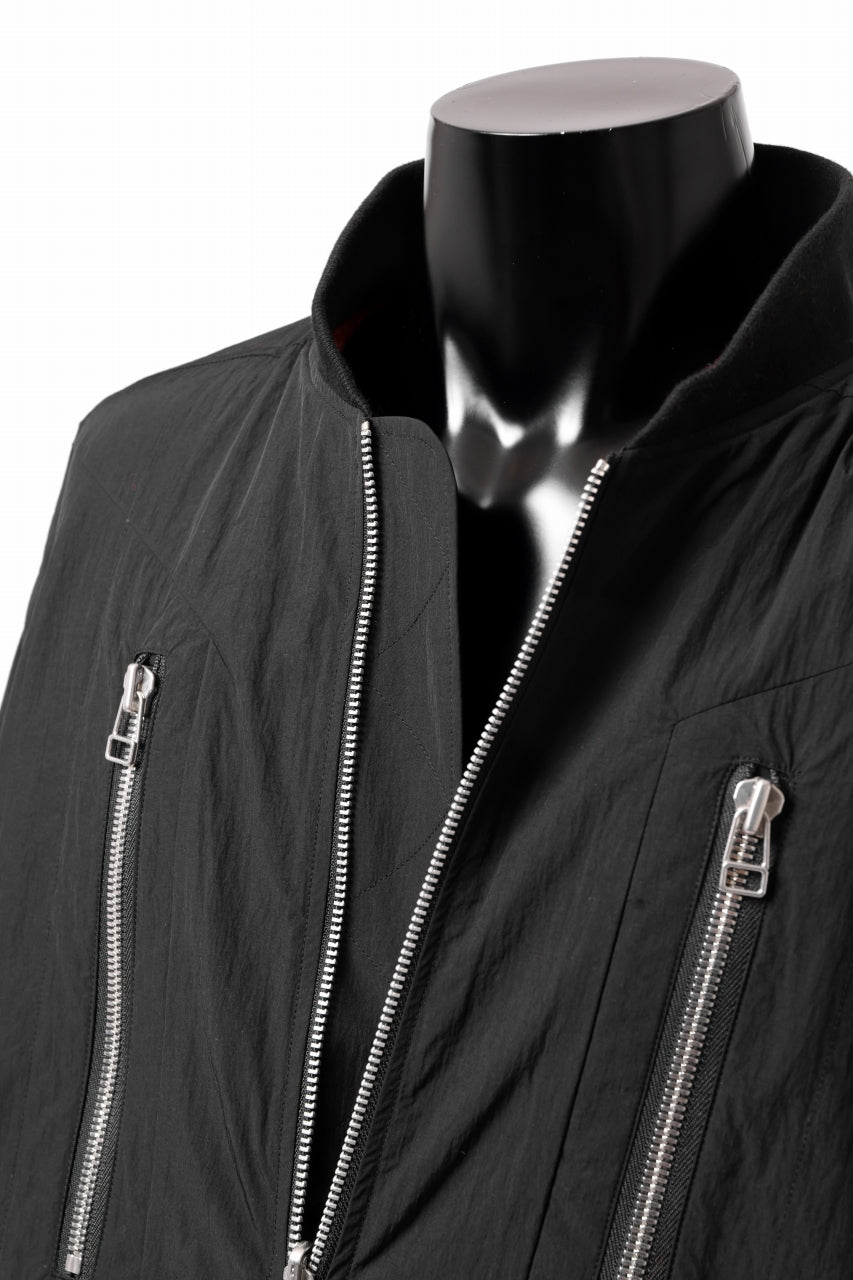 Load image into Gallery viewer, A.F ARTEFACT REVERSIBLE &quot;BOMBER&quot; MA-1 JACKET (BLACK x DARK ORANGE)