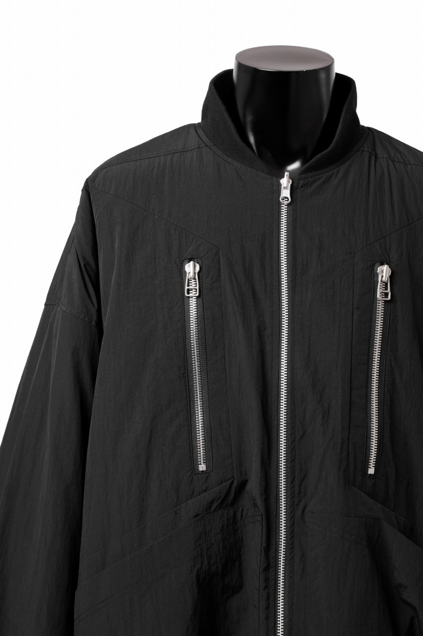 A.F ARTEFACT REVERSIBLE "BOMBER" MA-1 JACKET (BLACK x DARK ORANGE)