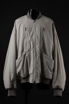 Load image into Gallery viewer, A.F ARTEFACT REVERSIBLE &quot;BOMBER&quot; MA-1 JACKET (IVORY x IVORY)