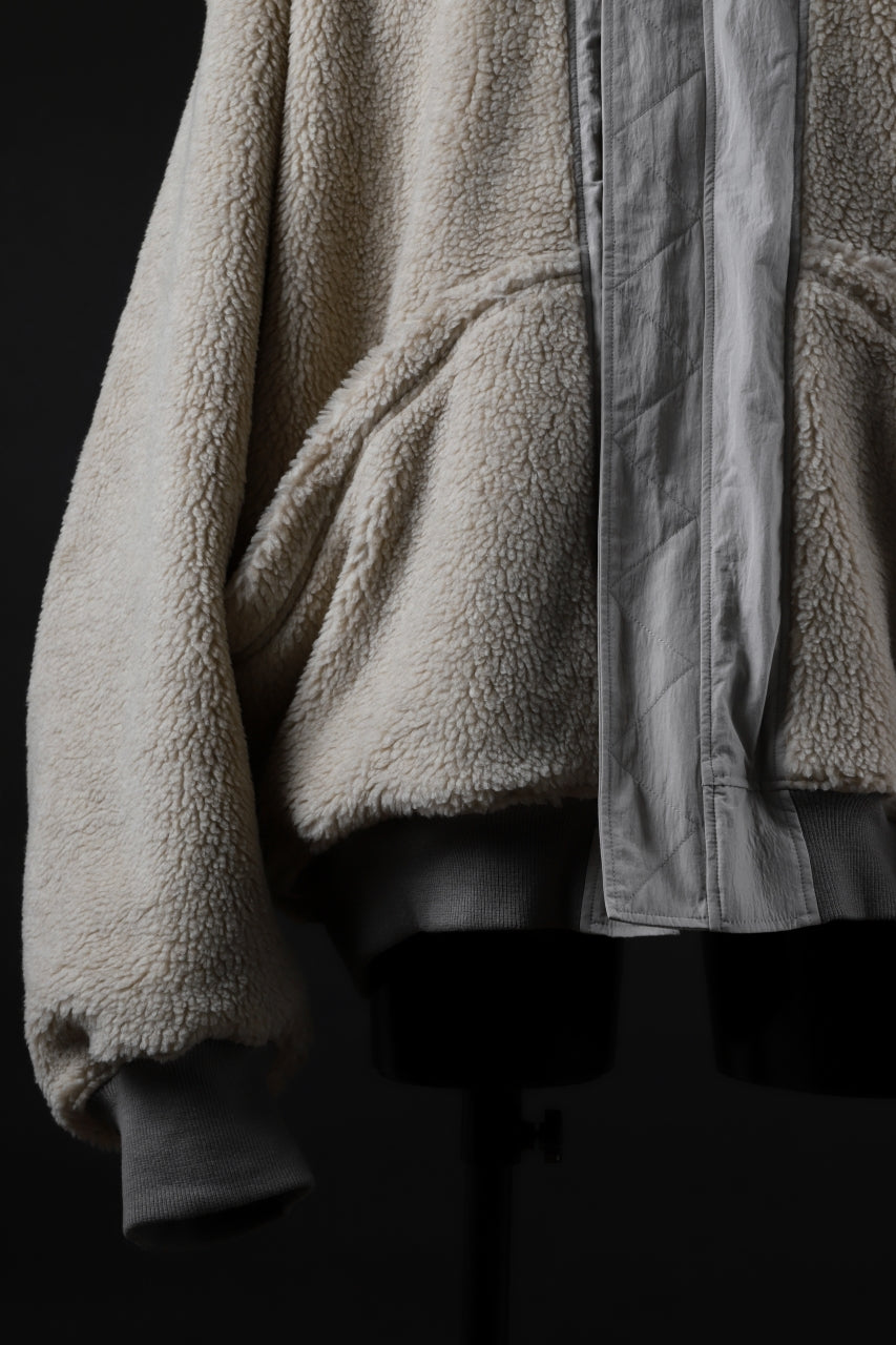 Load image into Gallery viewer, A.F ARTEFACT REVERSIBLE &quot;BOMBER&quot; MA-1 JACKET (IVORY x IVORY)