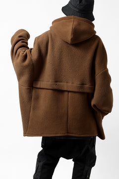 画像をギャラリービューアに読み込む, A.F ARTEFACT SHERPA ZIP HOODED JACKET (BROWN)