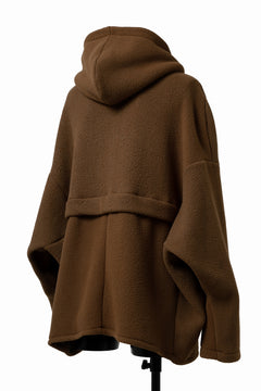 画像をギャラリービューアに読み込む, A.F ARTEFACT SHERPA ZIP HOODED JACKET (BROWN)