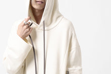 画像をギャラリービューアに読み込む, A.F ARTEFACT FLAP-DETAIL COMBINATION HOODIE / COTTON SWEAT (IVORY)