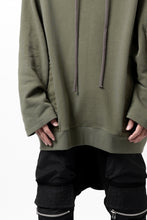 Load image into Gallery viewer, A.F ARTEFACT COMBI HOODIE PULLOVER PARKA / COTTON SWEAT (KHAKI)