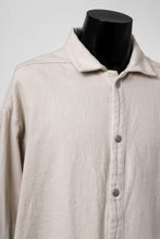 Load image into Gallery viewer, A.F ARTEFACT OVERSIZED SHIRT / COTTON TWILL (IVORY)