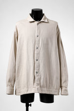 Load image into Gallery viewer, A.F ARTEFACT OVERSIZED SHIRT / COTTON TWILL (IVORY)